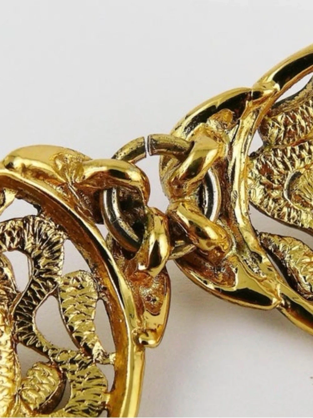 Yves Saint Laurent Gold-Tone Filigree Medallion Necklace